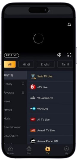 Live-TV-channels